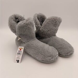 Primark Soft Gray Furry Slippers